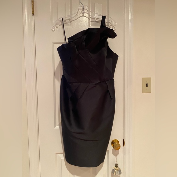 Angel Sanchez silk satin cocktail dress.